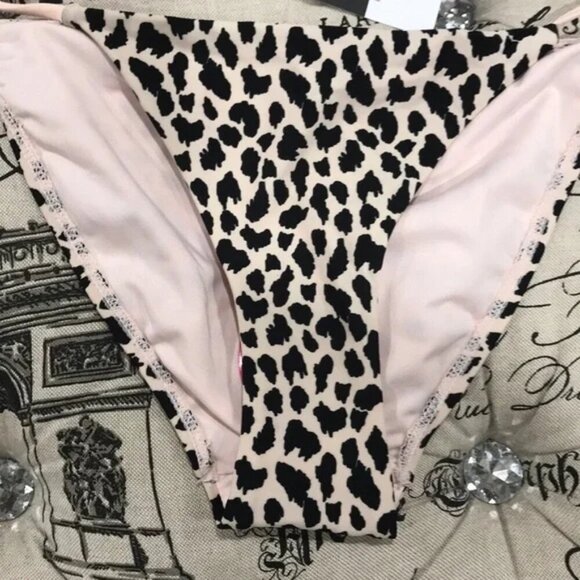 Topshop Leopard Side Tie Bikini Bottoms - Picture 9 of 10